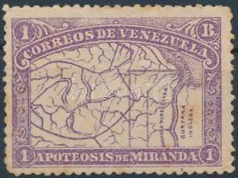 1896 Francisco Miranda tábornok halálának 80. évfordulója záróérték Mi 52 (rozsdafoltok / stain) (Mi EUR 50,-)