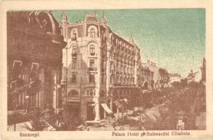 Bucharest, Bucuresti; Palace Hotel si Bulevardni Elisabeta / hotel, boulevard (EK)