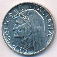 Olaszország 1965R 500L Ag "Dante születésének 700. évfordulója" T:1-,2 Italy 1965R 500 Lire Ag "700th Anniversary - Birth of Dante" C:AU,XF