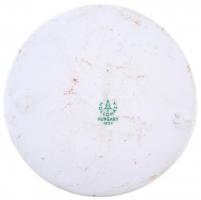 1972. "1000 éves Székesfehérvár 972-1972" jelzett Hollóházi porcelán plakett (88mm) T:2