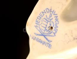 Herendi nyuszi, kézzel festett, jelzett, hibátlan, m: 10 cm