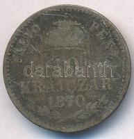 1870KB 10kr Ag "Váltó Pénz" T:3