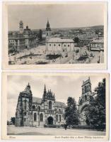 2 db RÉGI történelmi magyar városképes lap; Kassa és Kolozsvár / 2 pre-1945 historical Hungarian town-view postcards, Kosice and Cluj