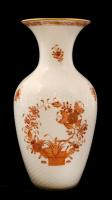 Herendi Indai kosár mintás váza, kézzel festett, jelzett, hibátlan, m:25 cm