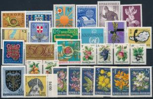 Austria 1970-1978 39 stamps, Ausztria 1966-1978 39 klf bélyeg, közte sorok