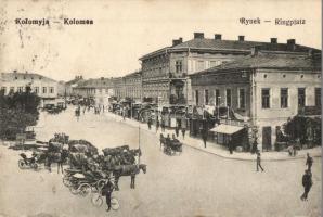 Kolomyia, Kolomea; Ringplatz / street, shop of Moses Deuatsch (EK)
