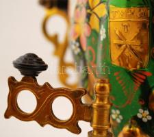 Dekoratív elektromos szamovár, nem kipróbált, m:35 cm