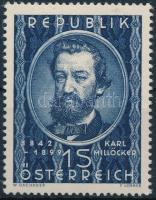 Karl Millöcker closing stamp, Karl Millöcker záróérték