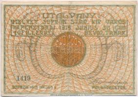 Sopron 1918. 10f utalvány T:III
Adamo SOP-4.1