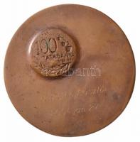 1994. "Szent Borbála - Tatabánya 1994 Dec 4" Br plakett (89mm) T:2