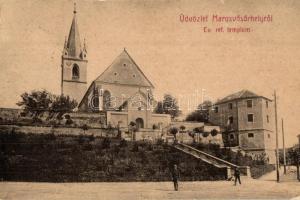 Marosvásárhely, Targu Mures; Református templom és régi vár / church, castle