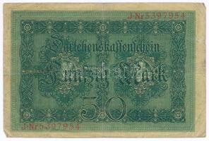 Német Birodalom 1914. 50M (5x) T:III
German Empire 1914. 50 Mark (5x) C:F