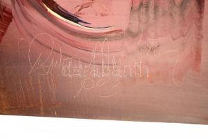 Rubint Ávrahám Péter (1958-): Kompzició. Olaj, vászon, jelzett, 90×130 cm