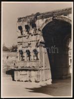 cca 1920 Wanaus József pecsétjével jelzett 11 db vintage fotó Olaszország műemlékeiről, 17x23 cm