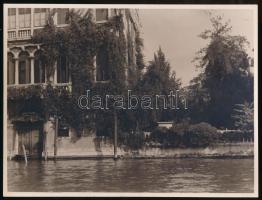 cca 1920 Wanaus József pecsétjével jelzett 11 db vintage fotó Olaszország műemlékeiről, 17x23 cm