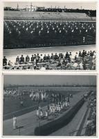 cca 1954-1959 Tiszavölgyi József (1909-?) fotóriporter 13 db pecséttel jelzett vintage fotója különféle sport eseményekről, 13x18 cm