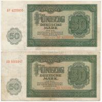 NDK 1948. 50M (5x) T:III
GDR 1948. 50 Mark (5x) C:F