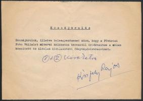 cca 1965 Kiszely Lajos (?-?) színész, énekes, tenorista 2 db portré fotója és a felvételek negatívja...