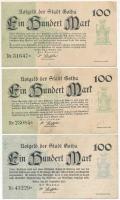 Németország / Weimari Köztársaság / Gotha 1922. 100M (10x) két klf változat T:III
Germany / Weimar ...