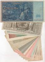 Német Birodalom / Weimari Köztársaság / Német 3. Birodalom 1910-1937. 22db-os vegyes német bankjegy ...