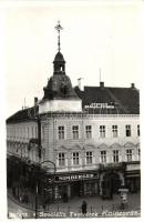 1943 Kolozsvár, Cluj; Központi szálló és étterem, Nimberger Ernő üzlete / hotel and restaurant, shop, photo