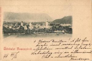 1899 Rozsnyó, Roznava; látkép, Falvi Jenő kiadása / general view