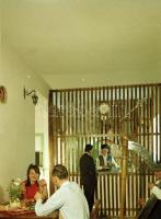 cca 1966 Balatonfüred, Tölgyfa vendéglő és a Koloska csárda belső felvételei, 2 db vintage színes ne...