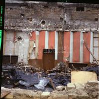 1973-1976 Budapest, a MAROS mozi bontása, 13 db szabadon felhasználható vintage negatív, 6x7 cm és 6...