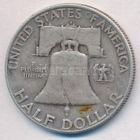 Amerikai Egyesült Államok 1953D 1/2$ Ag "Franklin" T:2- ph.
USA 1953D 1/2 Dollar Ag "...