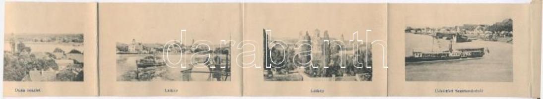 Szentendre, Dunapart, kiadja Özv. Goldstein Mórné, leporellocard (EK)