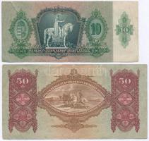 1932. 50P + 1936. 10P mindkettő hamis nyilaskeresztes festéssel + 1930. 100P (2x) mindkettőn gótbetű...