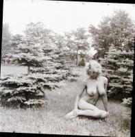 cca 1975 Természeti környezetben készült akt felvételek tétele, 13 db vintage negatív, 6x6 cm