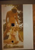 cca 1968 Pornó képek tétele, 12 db diapozitív másolat különféle magazinokból, 24x36 mm