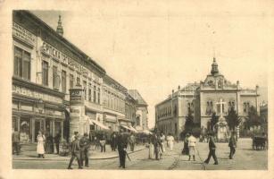 Újvidék, Novi Sad; Péter király út, bank / Ulica Kralja Petra / street, bank (Rb)