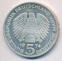 NSZK 1974F 5M Ag "25 éves az Alkotmány" T:2
FRG 1974F 5 Mark Ag "25th Anniversary - ...