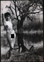 Simogató napsugarak, 3 korabeli negatívról készült mai nagyítások, 25x18 cm / 3 erotic photos, 25x18...