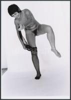 cca 1974 Akrobatika, 2 db korabeli negatívról készült mai nagyítások, 25x18 cm / 2 erotic photos, 25x18 cm