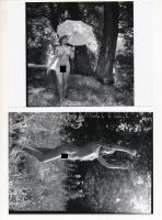 cca 1975 Visszatérő álmok, 3 db finoman erotikus fotó, korabeli negatívokról készült mai nagyítások,...