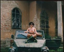 cca 1975 Lendületben, korabeli negatívról készült mai nagyítás, 18x13 cm / erotic photos, 18x13 cm