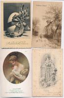 96 db RÉGI húsvéti üdvözlőlap / 96 pre-1945 Easter greeting postcard