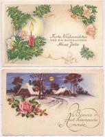 201 db RÉGI és MODERN karácsonyi üdvözlőlap / 201 pre-1945 and modern Christmas greeting postcards