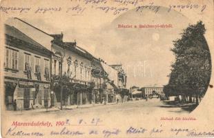 Marosvásárhely, Targu Mures; Széchenyi tér, Székely Dénes üzlete, kiadja Holbach Ede / square, shops (EB)