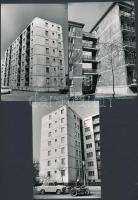 cca 1975 Budapest, József Attila lakótelep, 21 db vintage fotó, 9x12 cm