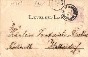 1898 Pétervárad, Petrovaradin; Kamánc, kadétiskola, Fő út, Ignatz Urban kiadása / fortress, Kamenitz...