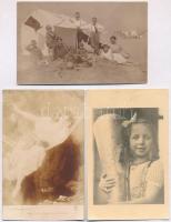 180 db RÉGI motívumos képeslap; hölgyek, színész, folklór, több fotólappal, köztük néhány modern lap...