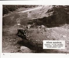 ,,Néma barátok" című film állóképei, 21 db negatív, ezekről készültek a mozik előcsarnokában ki...