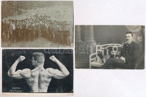 195 db RÉGI motívumos képeslap; hölgyek, színész, több fotólappal / 195 pre-1945 motive postcards; ladies, actors, many photos