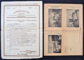 1935. "Berlini Victoria Általános Biztosító Részvénytársaság" életbiztosítási kötvénye + 1...