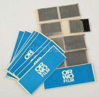 1975 Budapest, IX. kerület irodalmi emléktáblái, irodalmi emlékművei, 77 db vintage negatív, 6x6 cm és 6x9 cm