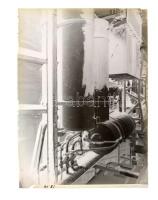 cca 1930 Budapest, GANZ Gyár üzemcsarnokai és termékei, 10 db vintage üveglemez negatív, 13x18 cm